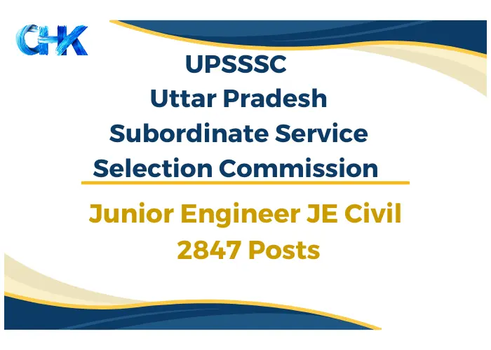 UPSSSC Junior Engineer 2024
