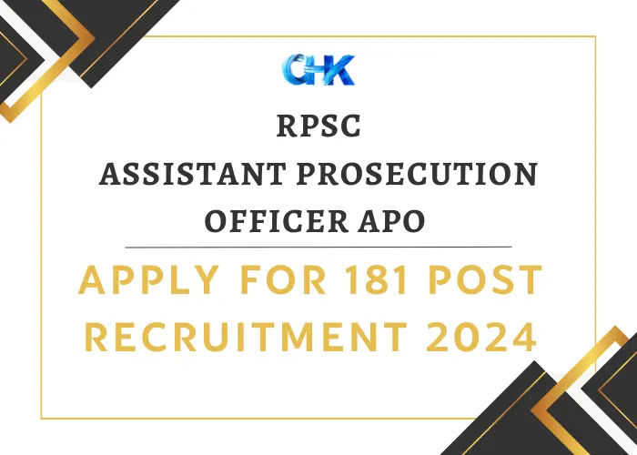 RPSC Assistant Prosecution Officer