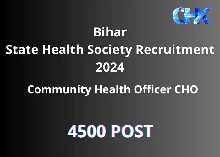 Bihar Community Health Officer 2024