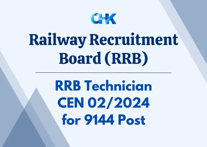 Railway RRB Technician 2024