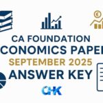 CA Foundation Economics Paper September 2025 Answer Key