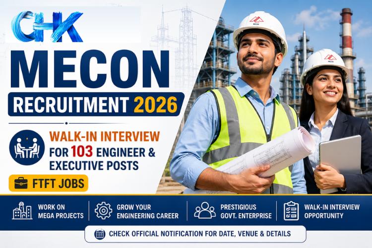 MECON Recruitment 2026