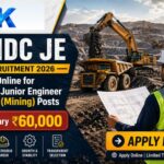 NMDC JE Recruitment 2026