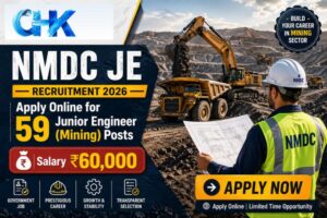 NMDC JE Recruitment 2026